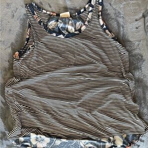 Lovely Melody Black and White Tank Top